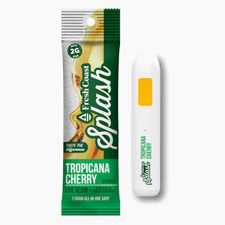 FRESH COAST EXTRACTS  Tropicana Cherry | Live Resin Disposable Vape - 2g  for Sale in Menominee, MI | RiZE Dispensary