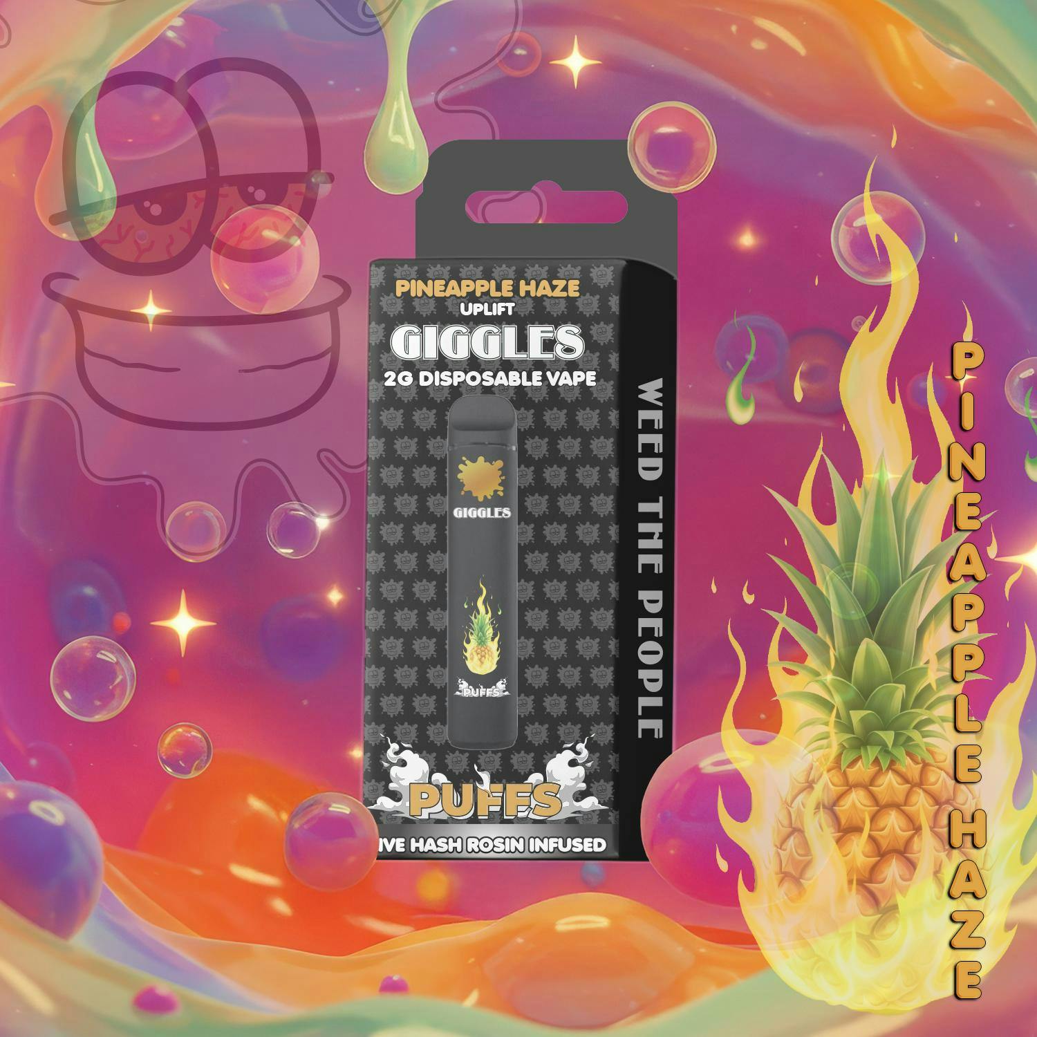 GIGGLES – OG Kush | Live Hash Rosin Infused Disposable Vape - 2g for Sale  in Menominee, MI