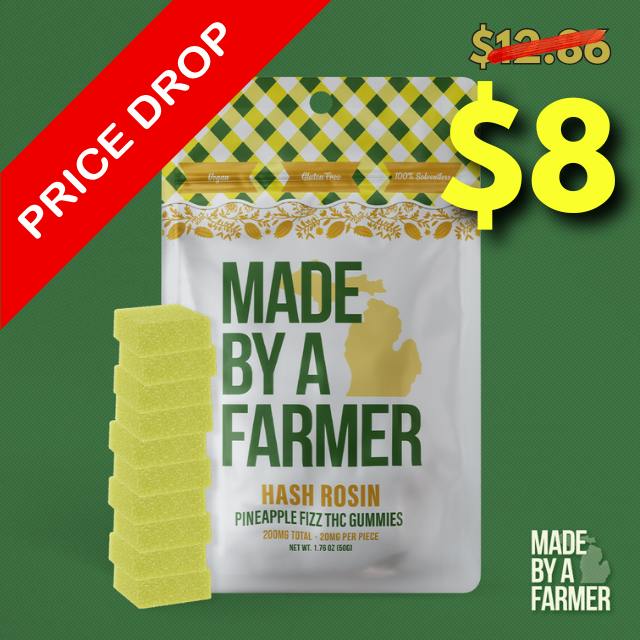 MADE BY A FARMER – Peach | Full Spectrum Gummies - 200mg for Sale