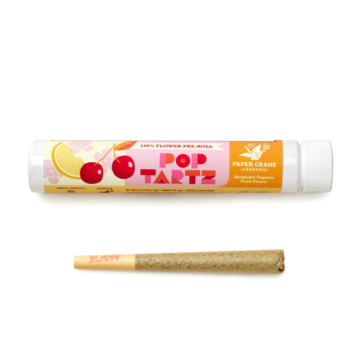 Pop Tartz | 1g Pre-Roll | Sativa - 1g | Pre Rolls | Paper Crane ...