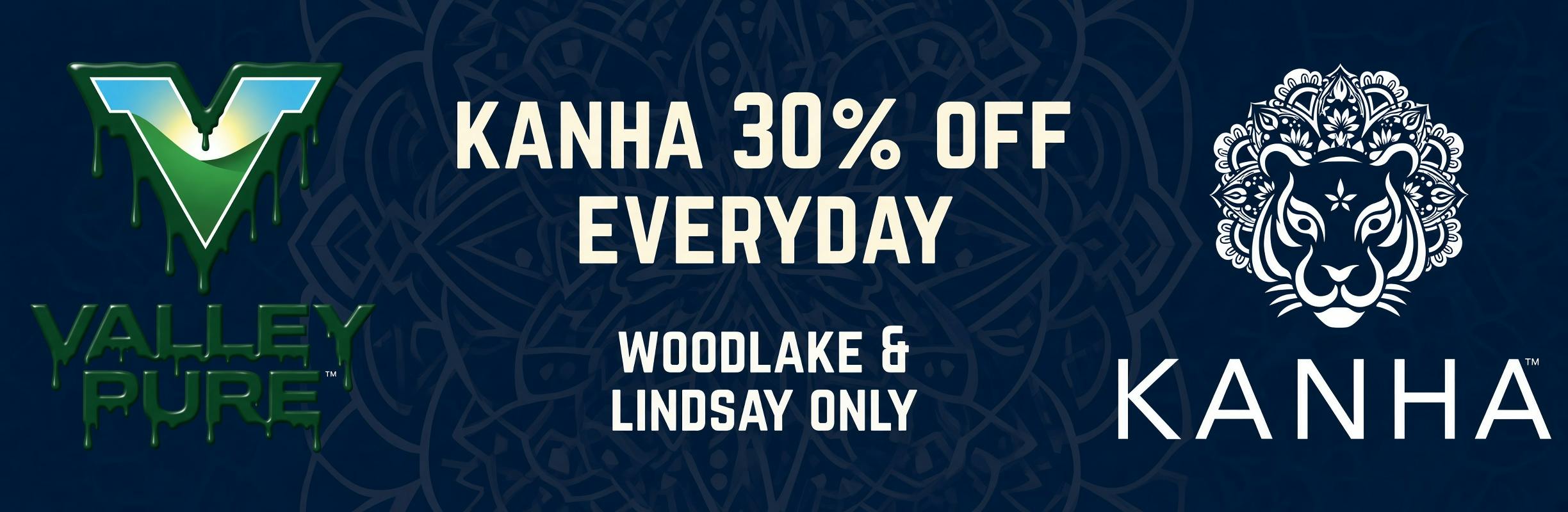 Kanha 30% Off Everyday Woodlake & Lindsay
