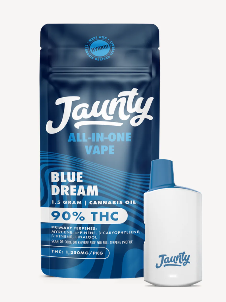 Shop Jaunty - Blue Dream - Vape AIO - 1.5g - 1.5g in New York City | SeshNYC Shop Jaunty - Blue Dream - Vape AIO - 1.5g - 1.5g in New York City | SeshNYC