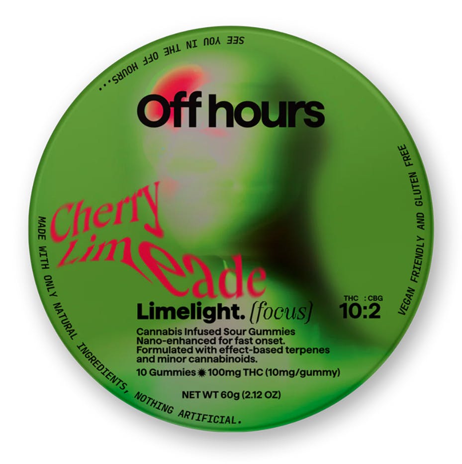 Shop Off Hours - Limelight - Cherry Limeade - Gummies - 10pk