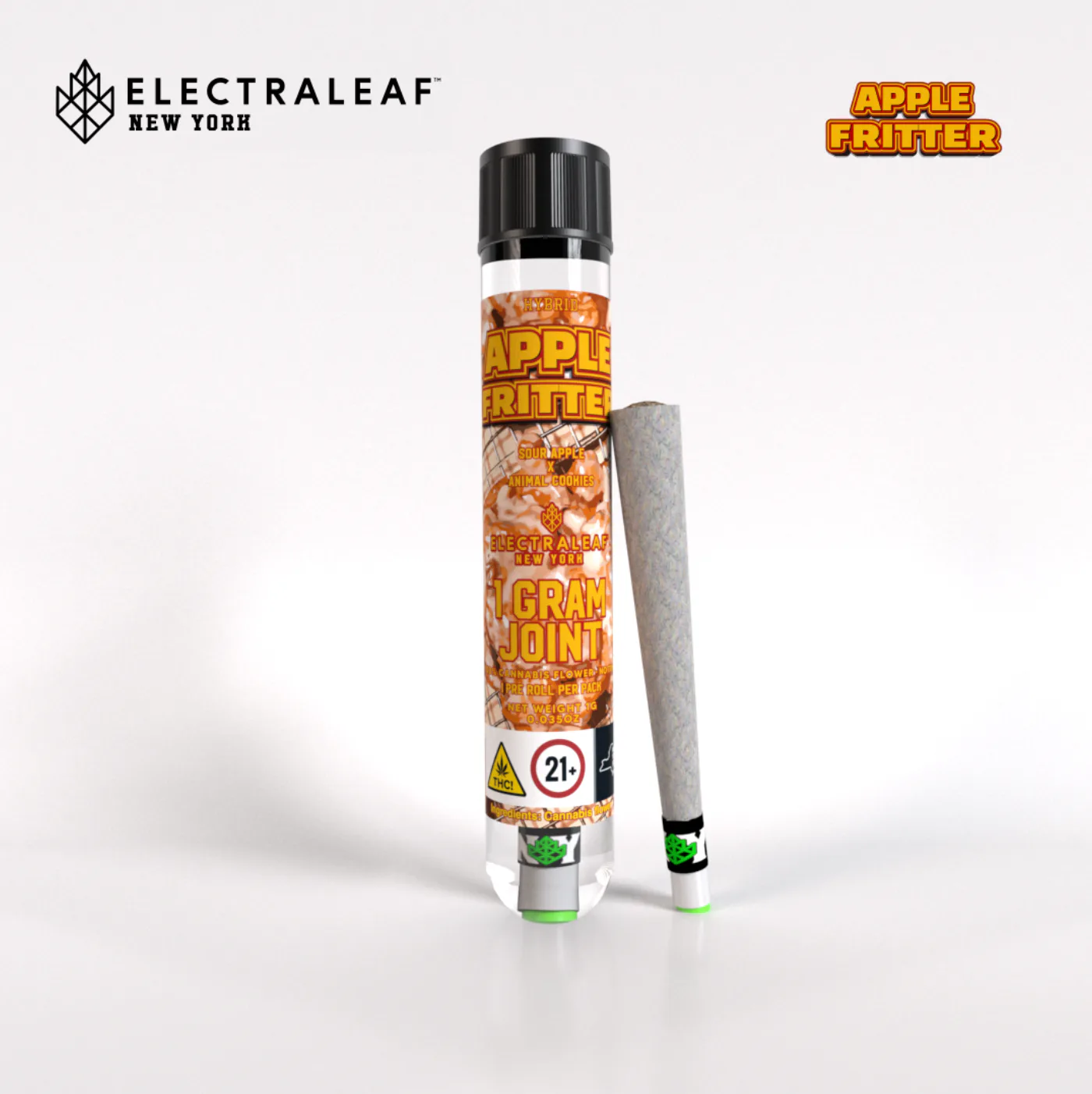 Shop Electraleaf - Apple Fritter - Preroll - 1g - 1g in New York City | SeshNYC Shop Electraleaf - Apple Fritter - Preroll - 1g - 1g in New York City | SeshNYC
