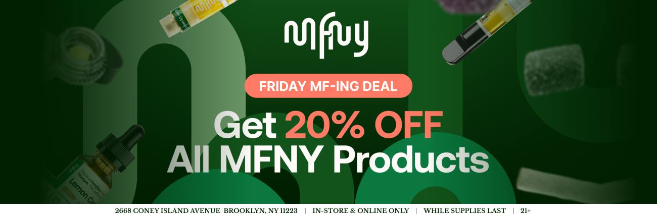 MFNY FRiday deal 20% OFF