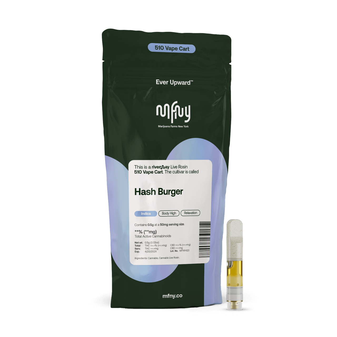 Hash Burger | Live Rosin | 510 Cart