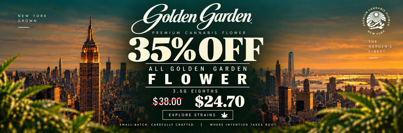 35% Off All Golden Garden 3.5g Flower