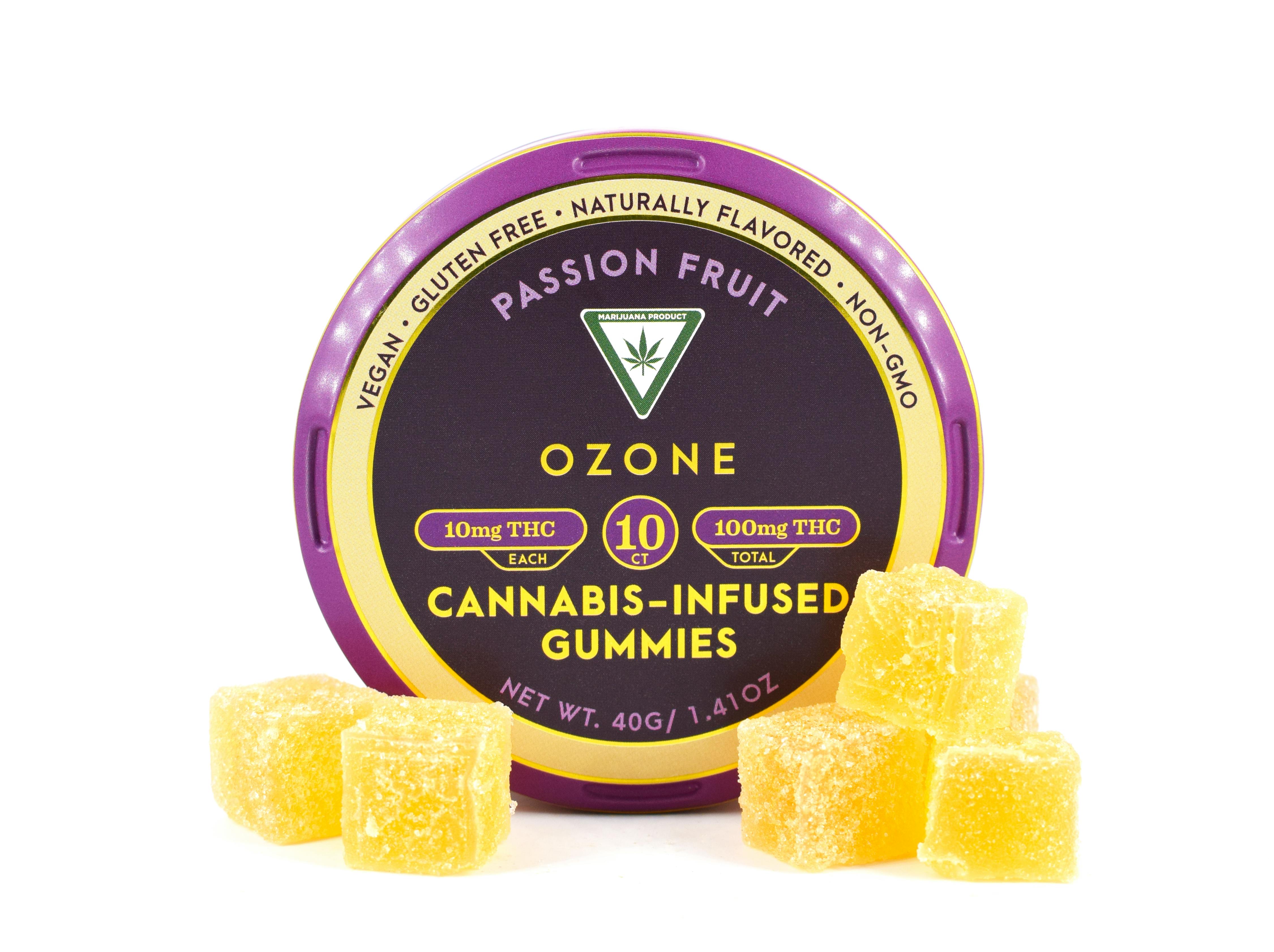 Passion Fruit Gummies 10 Pack Ozone East Lansing (Rec)