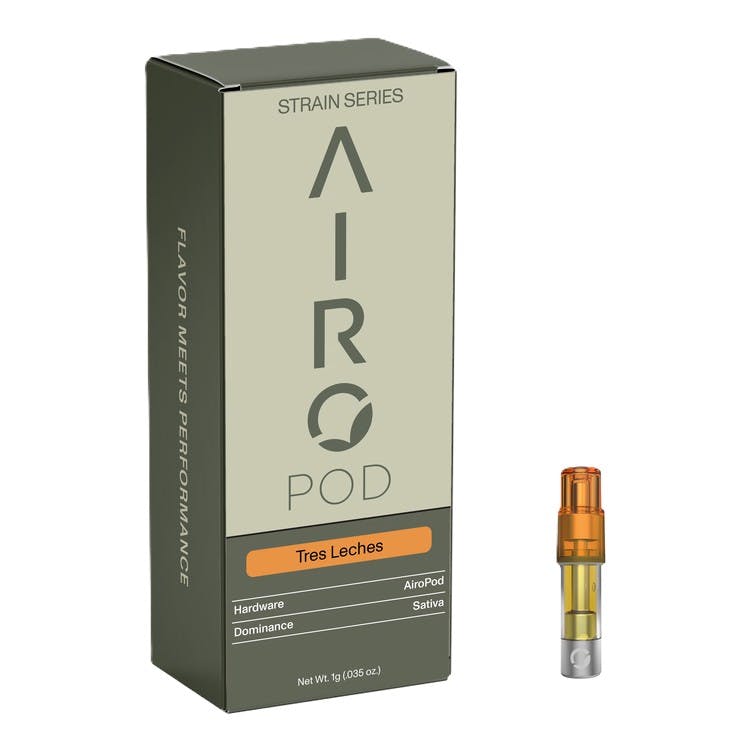 airo pods vape Tres Leches Pod | 1000mg - 1g | Vaporizers | | Blue Oak Dispensary (Rec) Flavour:Strawberry Red Bull Flavour_Tropical Are Flavored Vapes Illegal