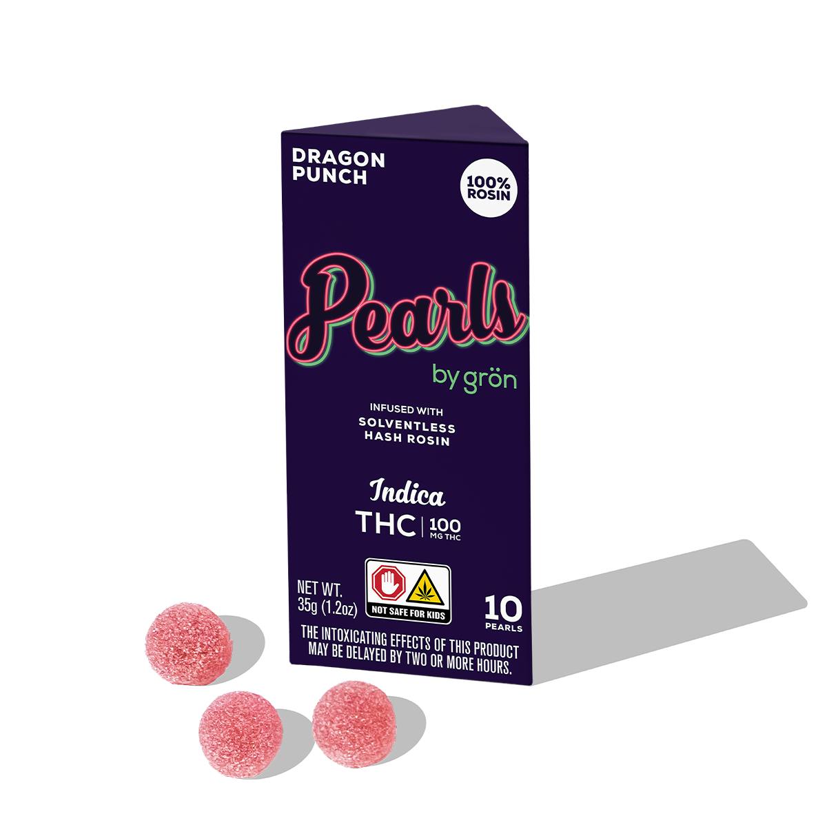 pear*holly*hemp専用　PC Dragon Punch Pearls | Live Rosin | 10 pack - 100mg | Edibles