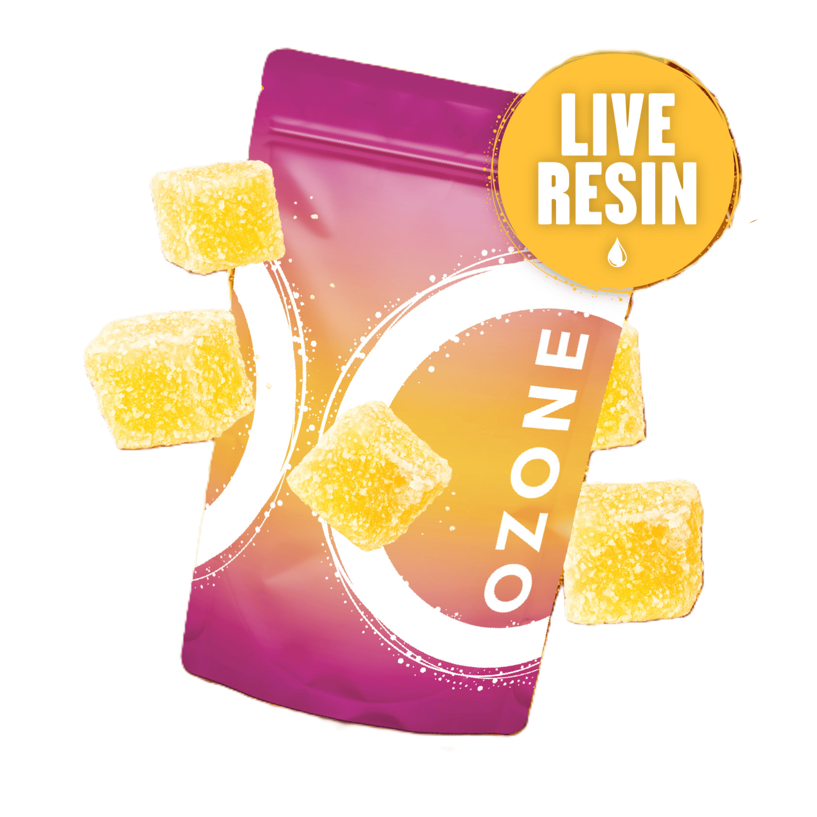 Peach Passionfruit | Live Resin | 10 pack - 100mg | Edibles