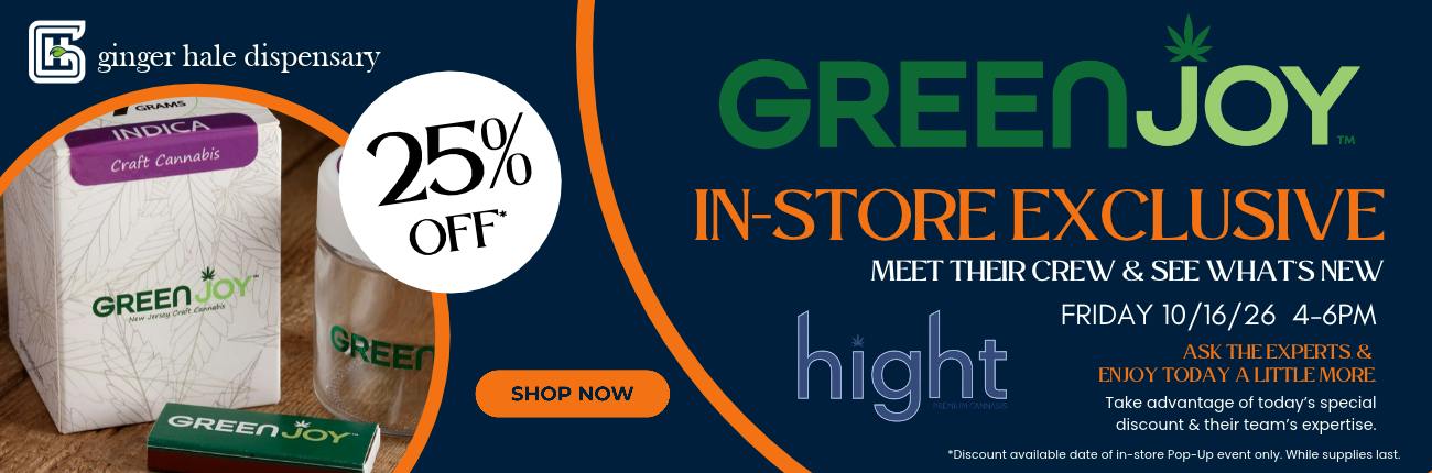 Green Joy + Hight - PopUp and Offer