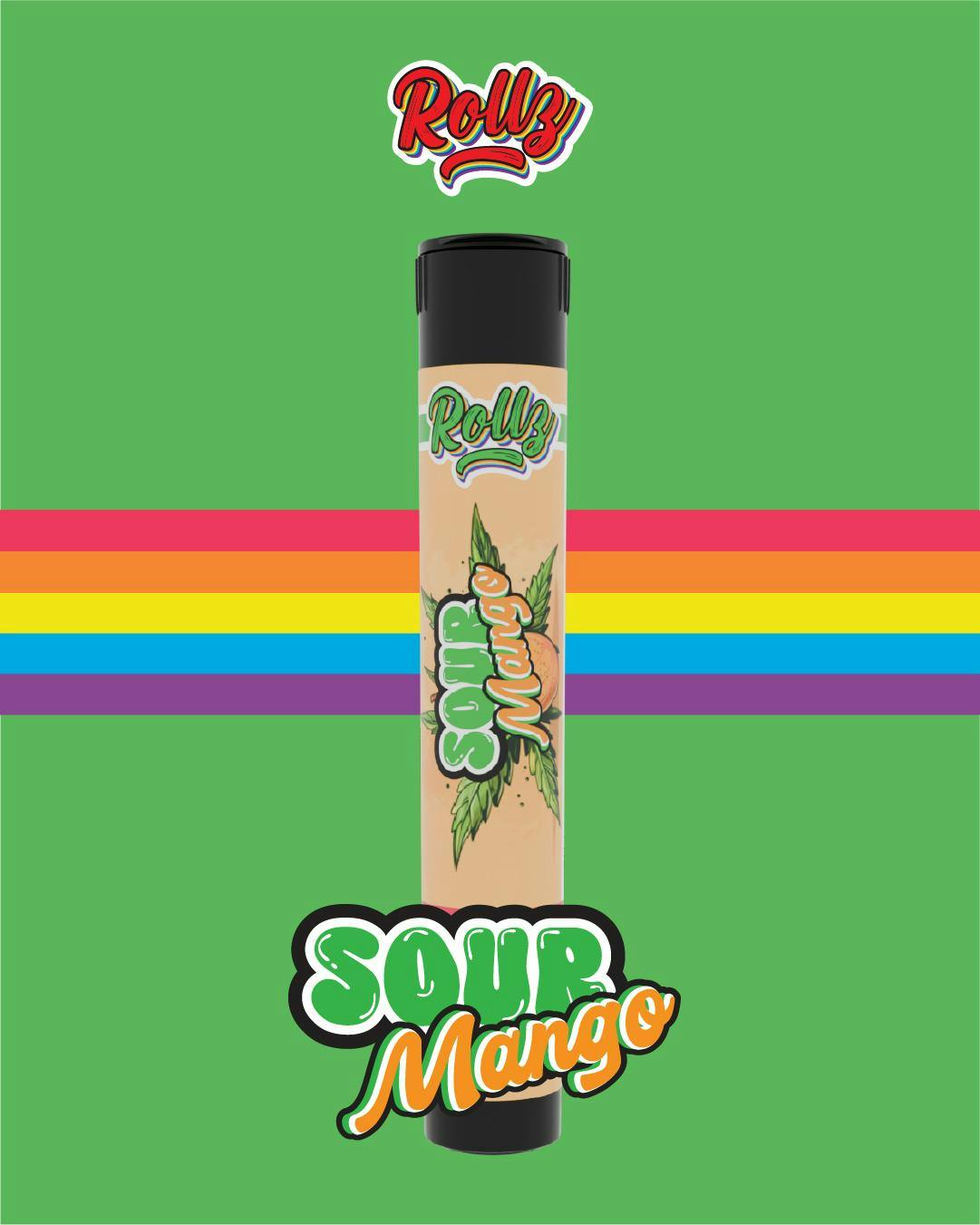 ROLLZ Sour Mango | Terpene Infused Pre-Roll - 1g for Sale in Iron