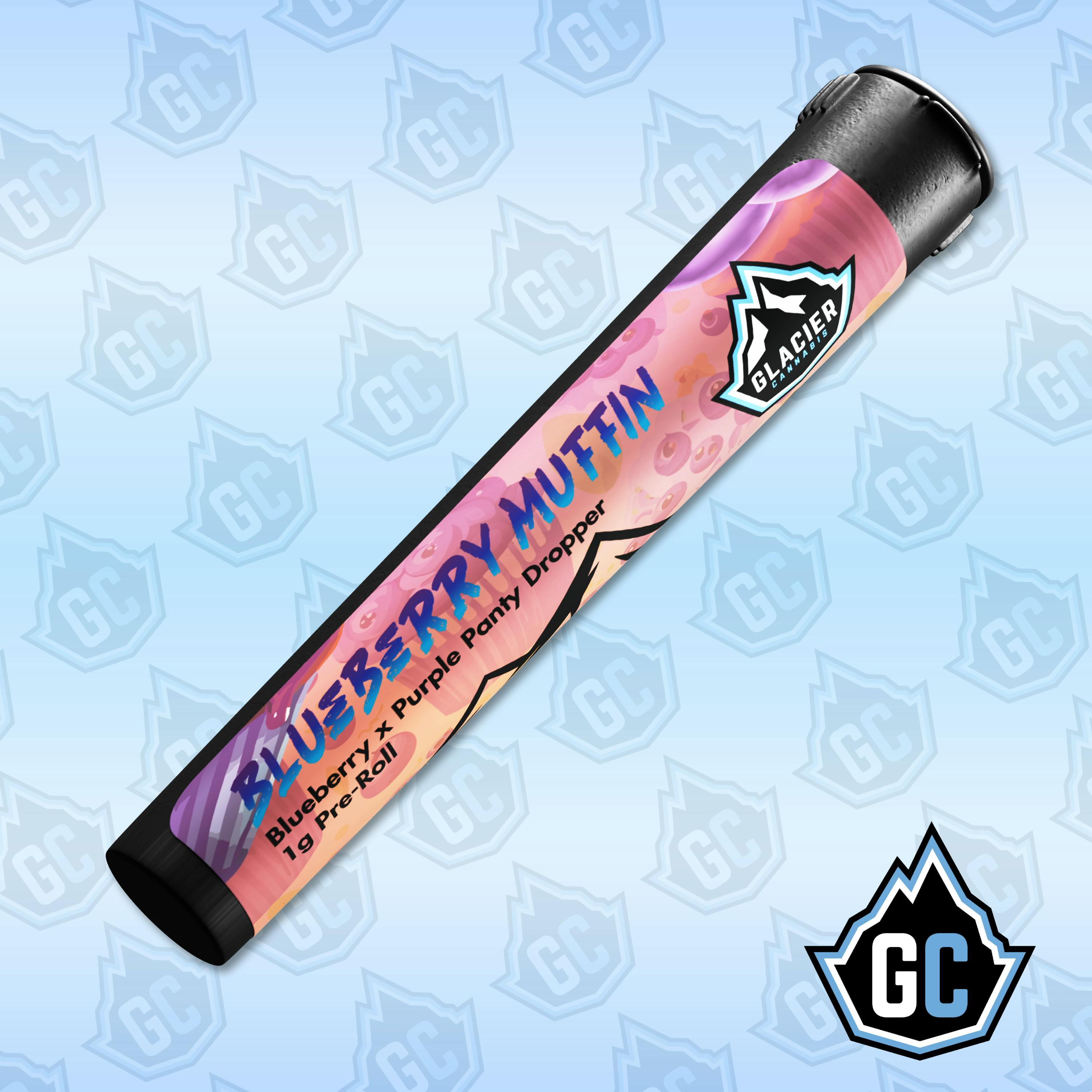 GLACIER CANNABIS Blueberry Muffin | Pre-Roll - 1g for Sale in Iron