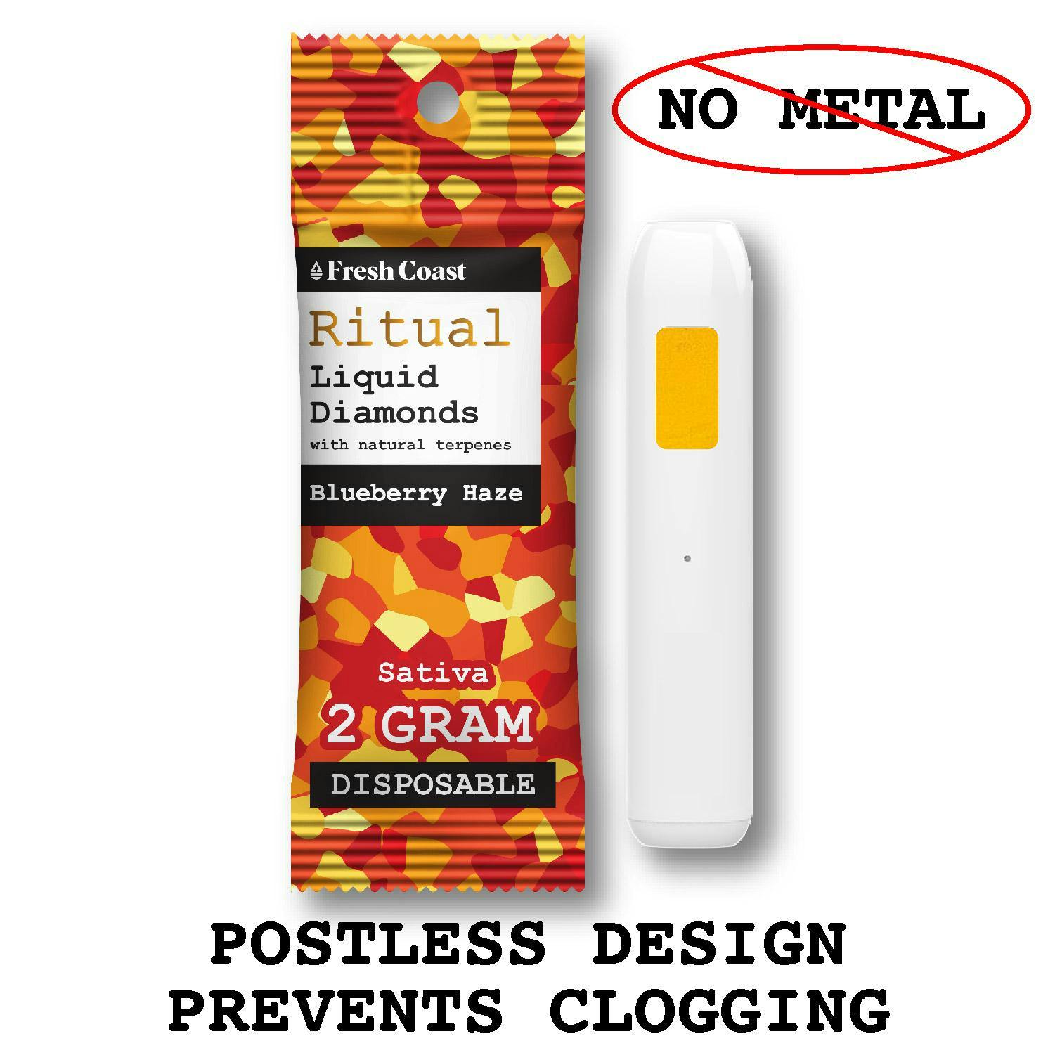 RITUAL Blueberry Haze | Liquid Diamonds Disposable Vape - 2g for Sale in  Iron Mountain, MI