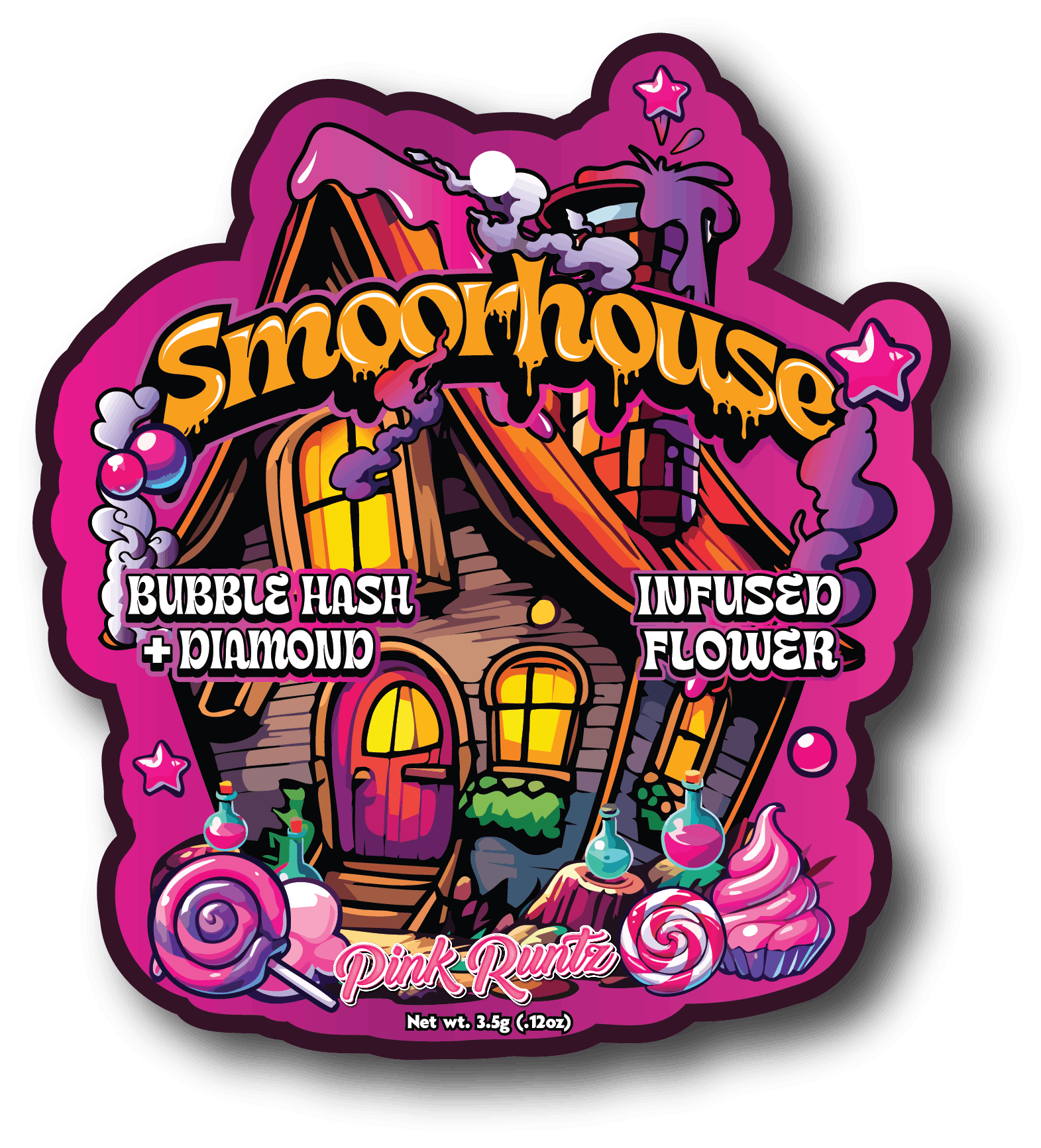 SMOORHOUSE Blueberry Zkittlez | Bubble Hash & Diamond Infused