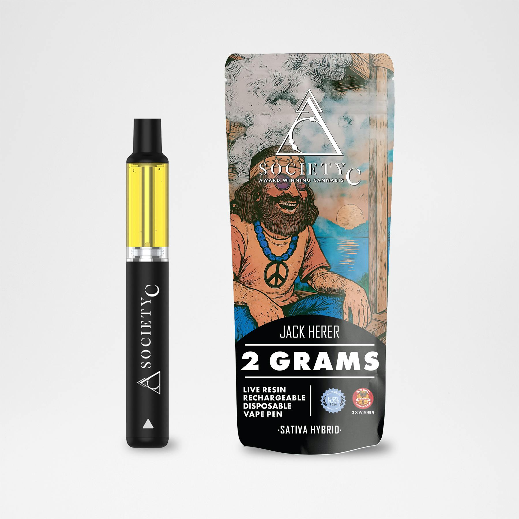 SOCIETY C Grand Daddy Purp | Live Resin Disposable Vape - 2g for