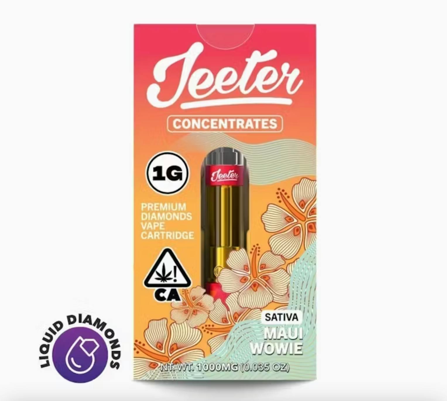 MAUI WOWIE | LIQUID DIAMOND | 1G CART | SATIVA | JEETER CONCENTRATES - 1g  in Santa Ana | JADEROOM