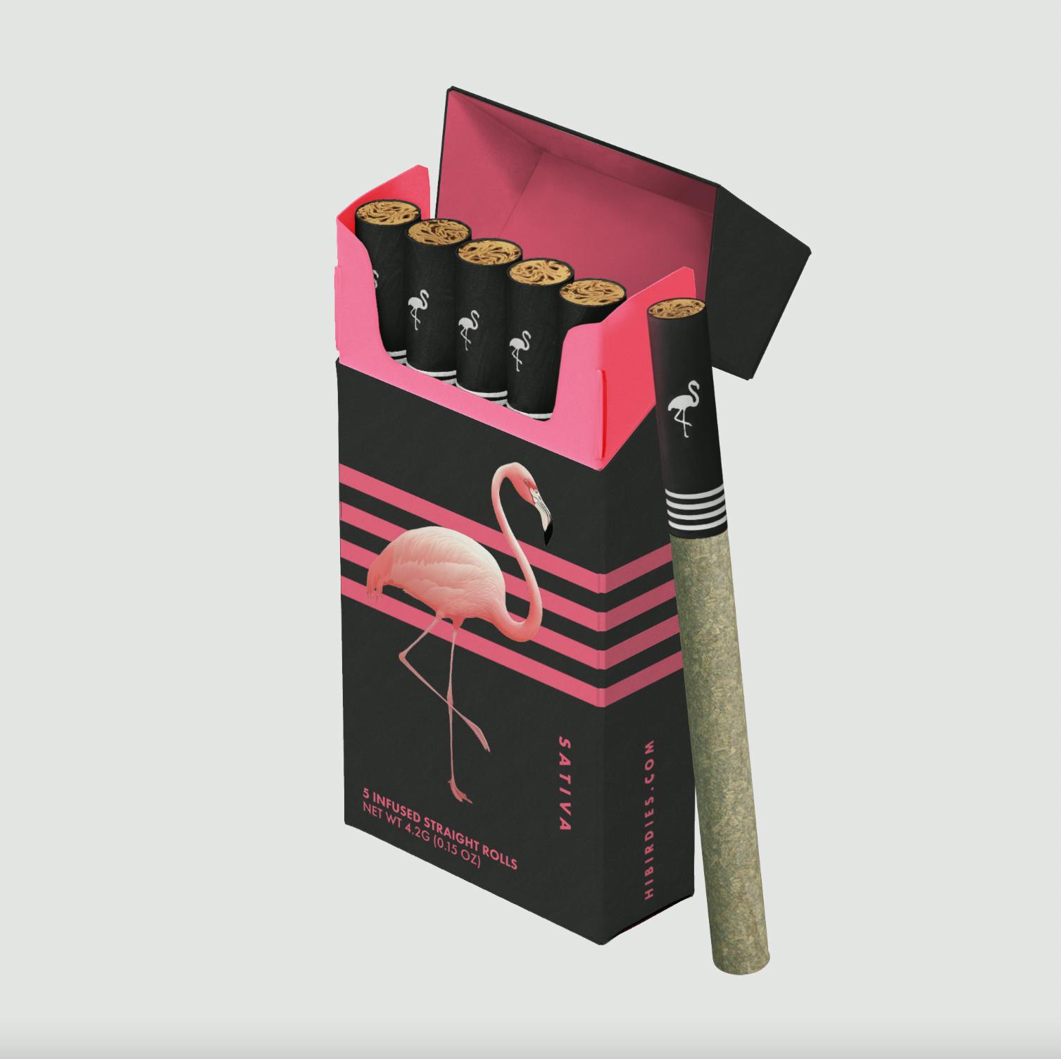 thca cigarette pack ULTRA SATIVA | THCA DIAMOND INFUSED | .85G PRE-ROLL | 5PK | BIRDIES ULTRA -  4.2g in Santa Ana