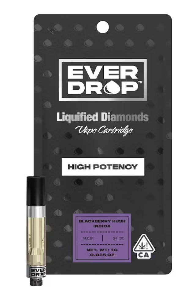 BLACKBERRY KUSH | INDICA | CARTRIDGE | 1G | EVER DROP 