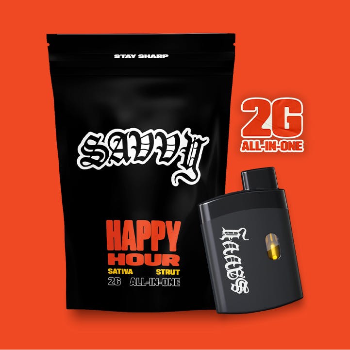 Savvy Strut Juicy Mango Disposable 2g - 2g (Sativa) Vapes by Savvy