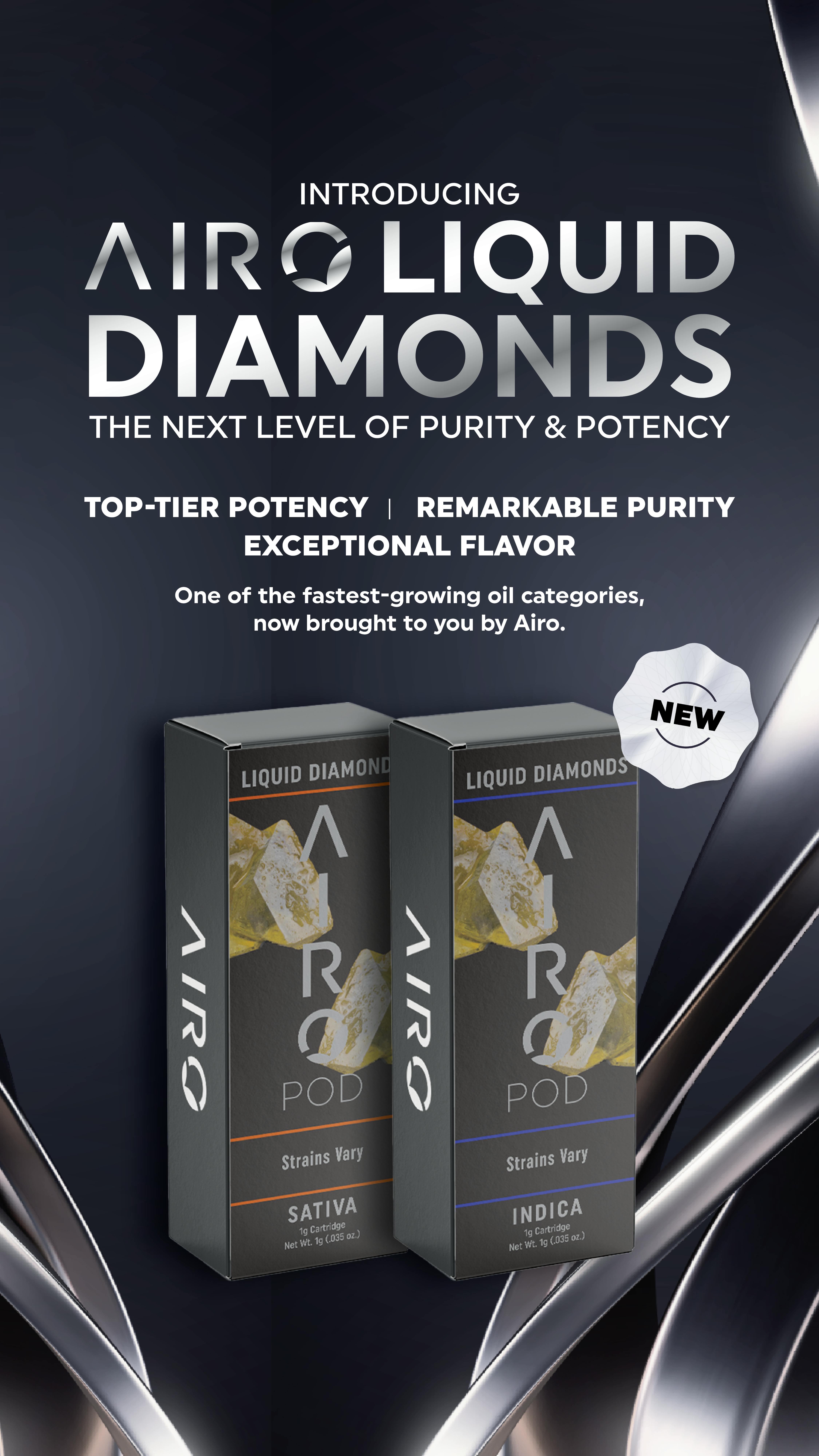 AiroPod Gorilla Glue #4 Liquid Diamonds Cartridge 1g - 1g (Indica