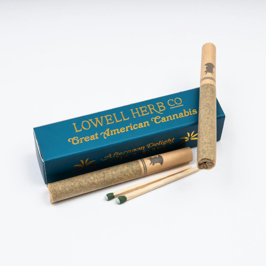 american delight tobacco Lowell Afternoon Delight 2pk Pre-Rolls 1.16g - 1.16g (Hybrid) Pre Rolls by  Lowell Herb Co