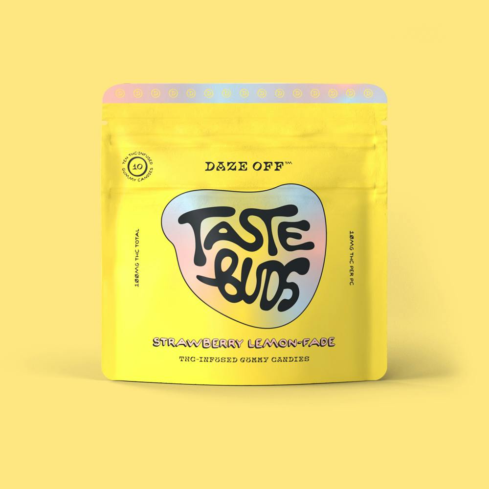 Daze Off Strawberry Lemon-Fade Taste Buds 10pk 100mg - 100mg
