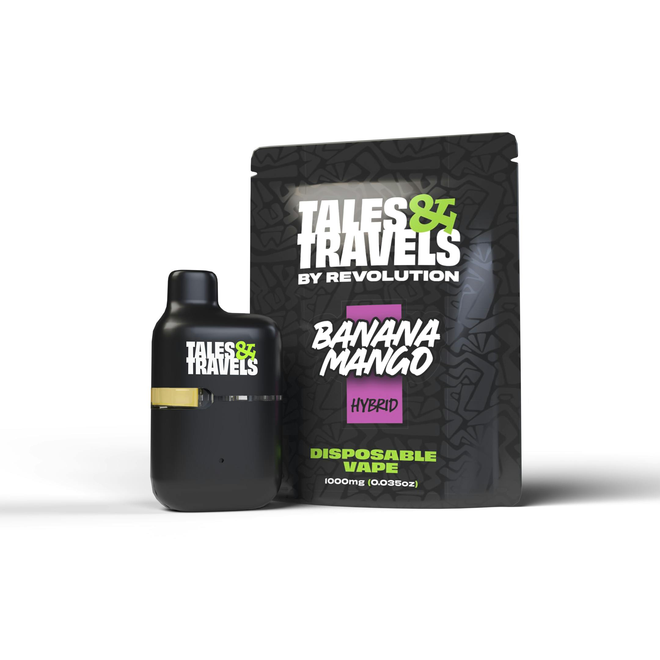 Tales & Travels Banana Mango Disposable 1g - 1g (Hybrid) Vapes by