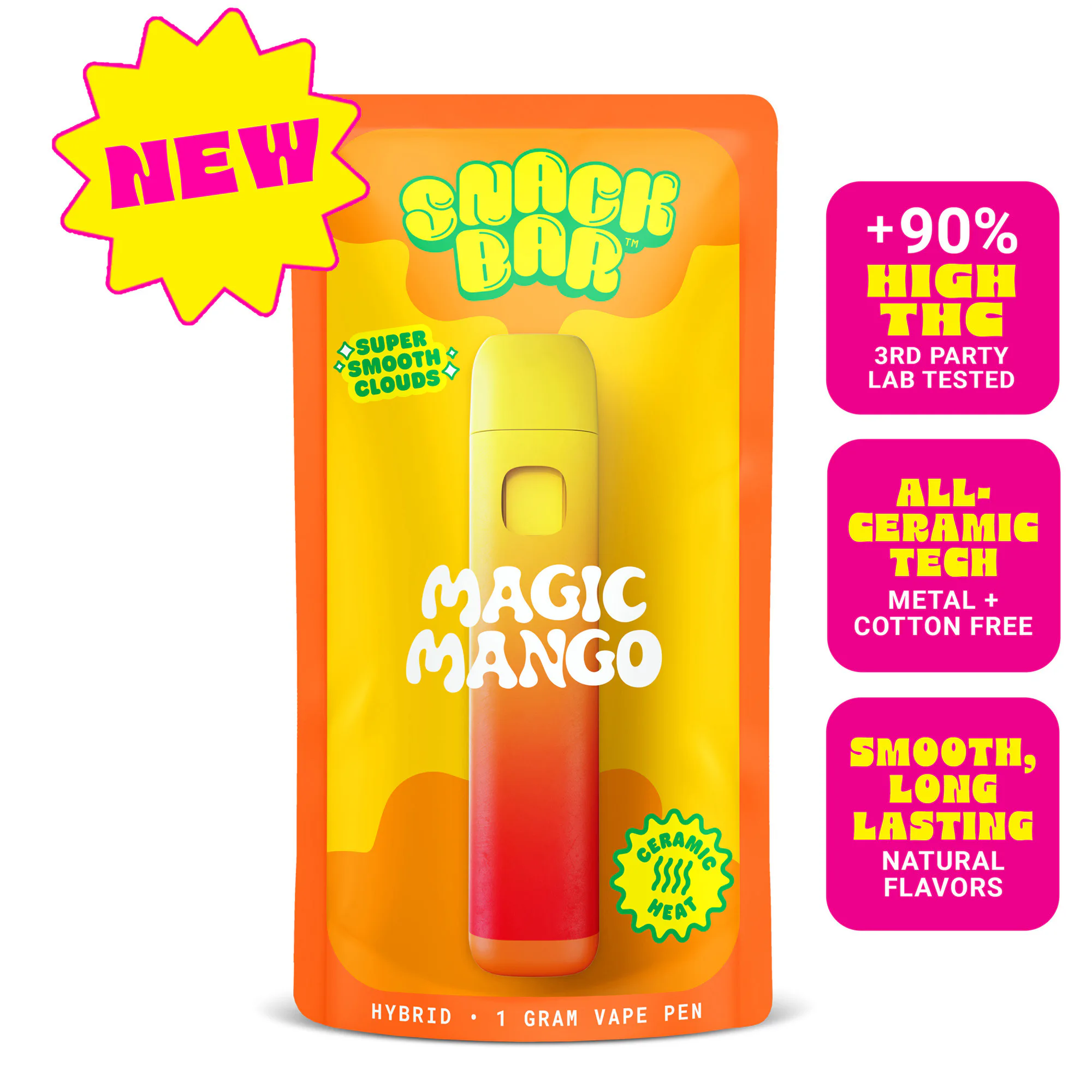 Snack Bar Magic Mango Disposable 1g - 1g (Hybrid) Vapes by Snack Bar | AuraLight Dispensary Snack Bar Magic Mango Disposable 1g - 1g (Hybrid) Vapes by Snack Bar | AuraLight Dispensary