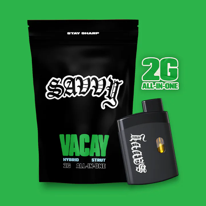 Savvy Strut Pineapple Mimosa Disposable 2g - 2g (Hybrid) Vapes by Savvy | AuraLight Dispensary Savvy Strut Pineapple Mimosa Disposable 2g - 2g (Hybrid) Vapes by Savvy | AuraLight Dispensary