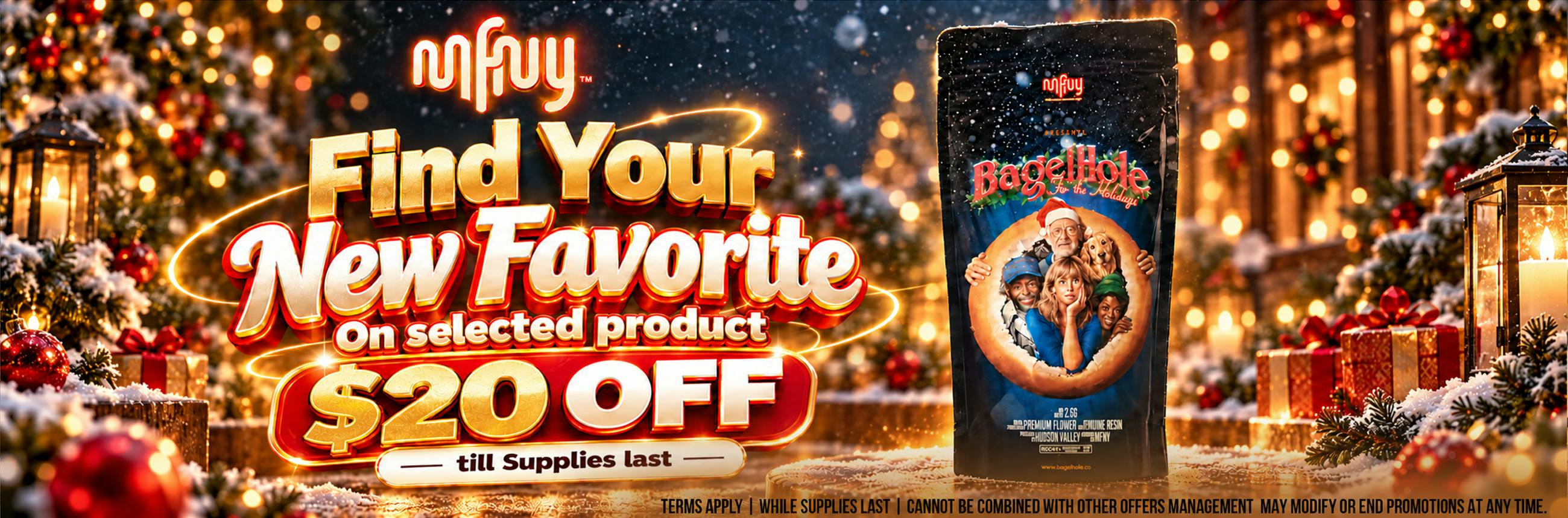 MFNY Bagel hole 2.5 g $20 off