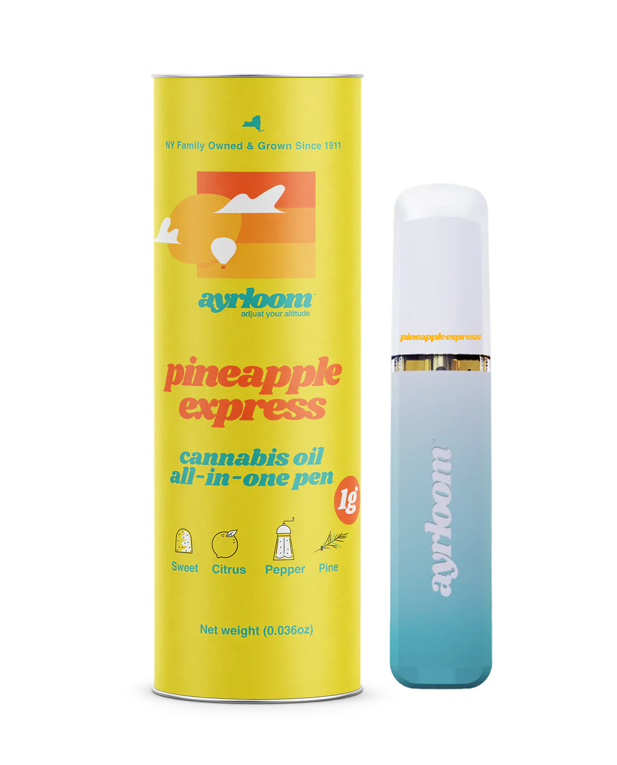 Ayrloom | AIO Vape | Pineapple Express | Sativa | 1g - 1g | Vapes & Carts | Ayrloom | Long Island Cannabis Club (Rec) | 94 East Industry Court Deer Park, NY 11729 Ayrloom | AIO Vape | Pineapple Express | Sativa | 1g - 1g | Vapes & Carts | Ayrloom | Long Island Cannabis Club (Rec) | 94 East Industry Court Deer Park, NY 11729