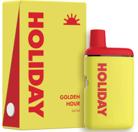 Holiday | Disposable Vape | Golden Hour | Sativa | 1g - 1g | Vapes & Carts | Holiday | Long Island Cannabis Club (Rec) | 94 East Industry Court Deer Park, NY 11729 Holiday | Disposable Vape | Golden Hour | Sativa | 1g - 1g | Vapes & Carts | Holiday | Long Island Cannabis Club (Rec) | 94 East Industry Court Deer Park, NY 11729