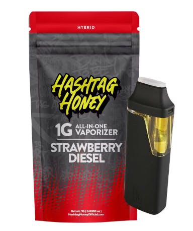Hashtag Honey | Strawberry Diesel | AIO Vape 1g - 1g | Vaporizers