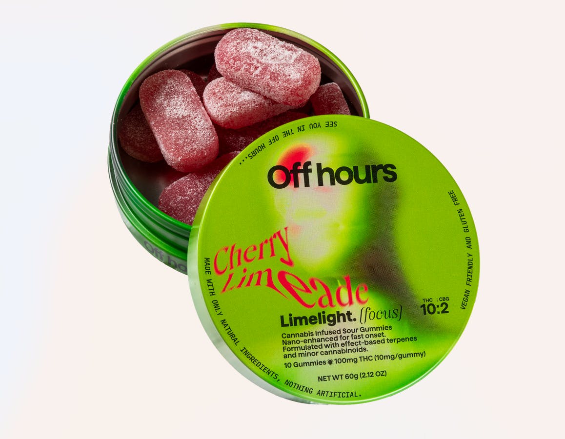 Off hours | Cherry Limeade Limelight | Gummy 10PK 100mg - 100mg