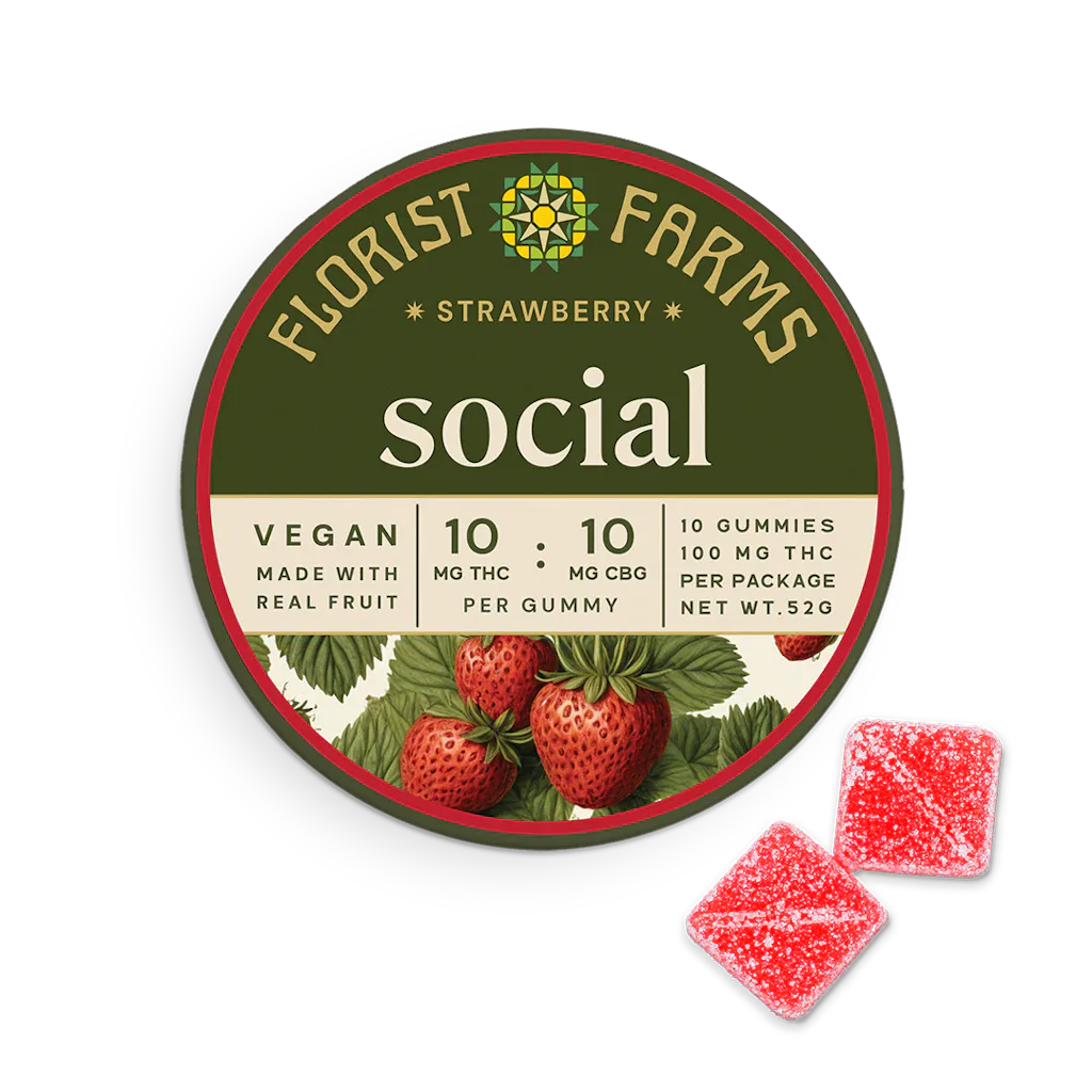 Florist FarmsFlorist Farms | Strawberry 'Social' | Gummy 10pk