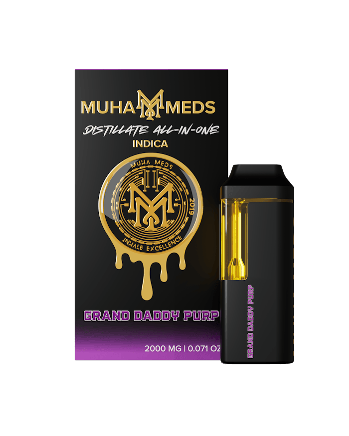 elfbar elfa kaufen Shop Grand Daddy Purp – Muha Meds Disposable Vape 2g – Indica main image 1