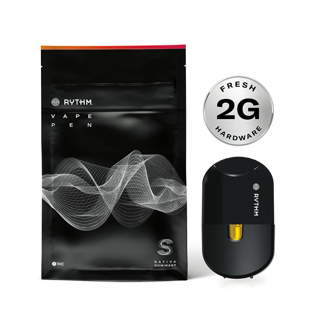 jack herer disposable vape pen I 2g I Live Resin I Rythm - 2g by Rythm Couleur:Vision (translucide foncé) discreet 510 cart battery Z stick - Sweet