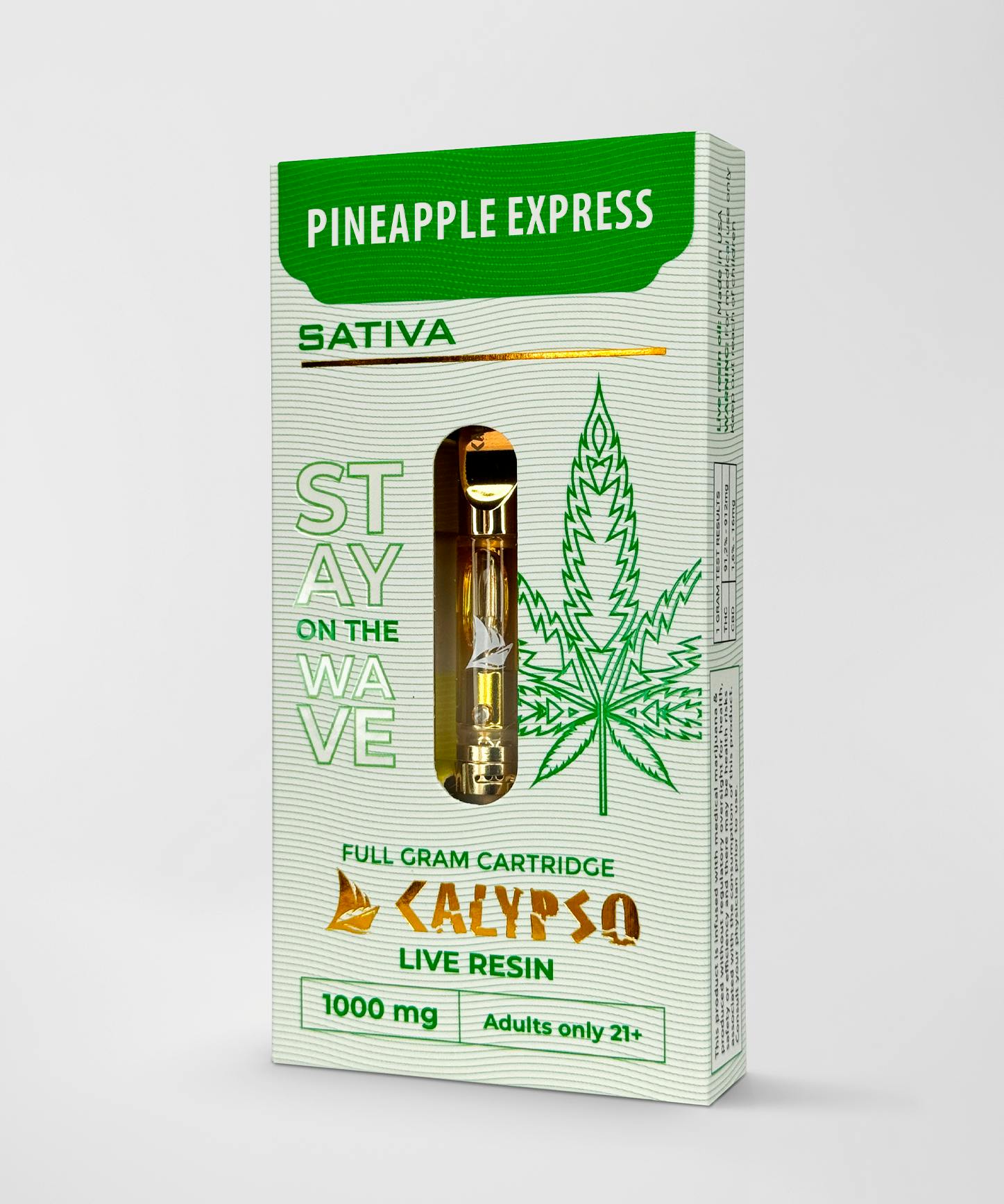 Calypso | Pineapple Express | Oil Cartridge | 1g - 1g | Vapes | Calypso |  All Good Dispensary (Rec)