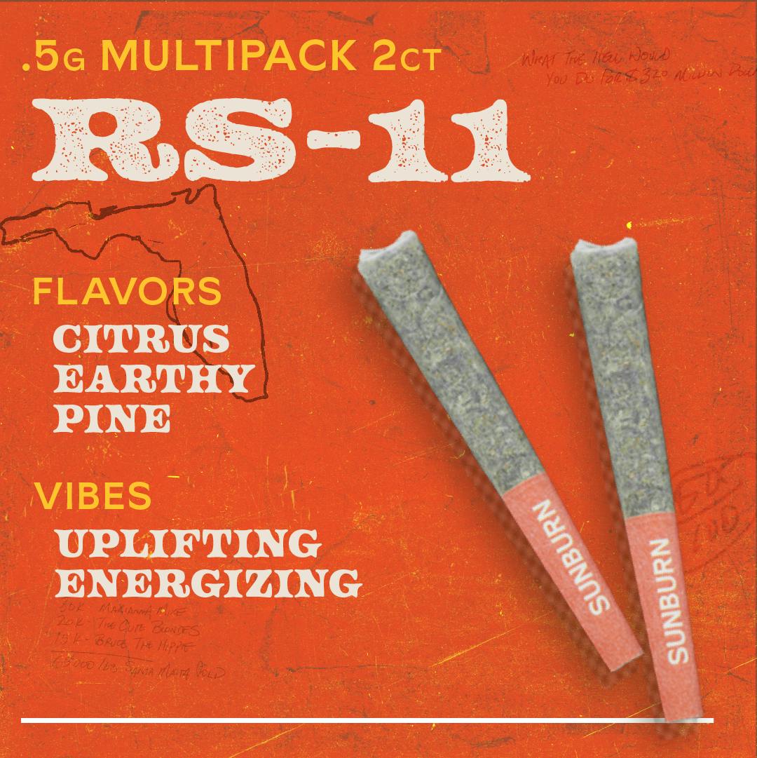 RS-11 2ct Pre Rolls Whole Flower Hybrid - 1g | Pre Rolls | Sunburn ...