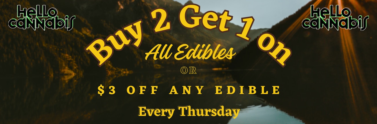 Thursday Deal Only! B2G1 on all edibles