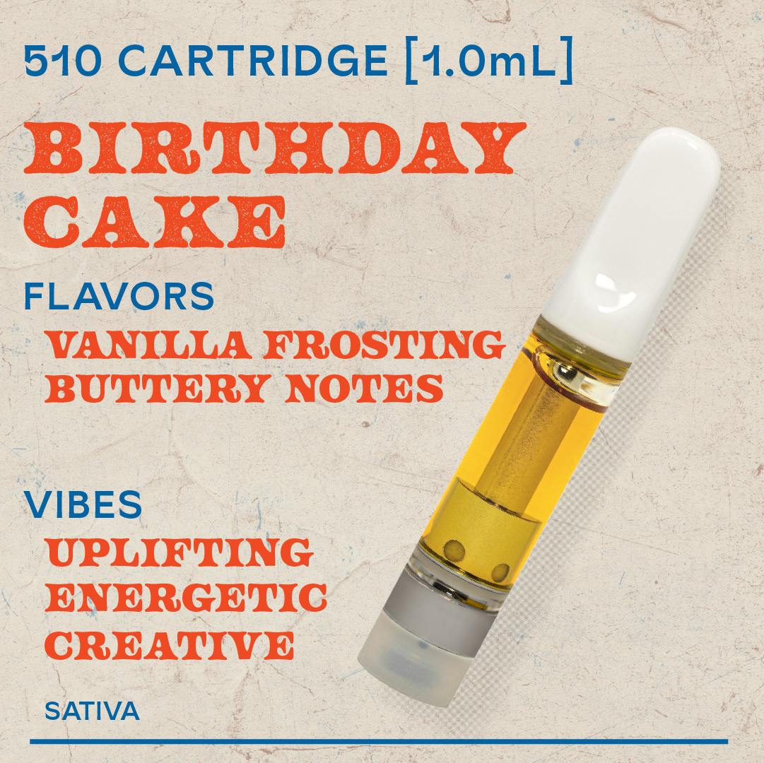 Birthday Cake 1g Cartridge Sativa 1g Vaporizers Sunburn Sunburn