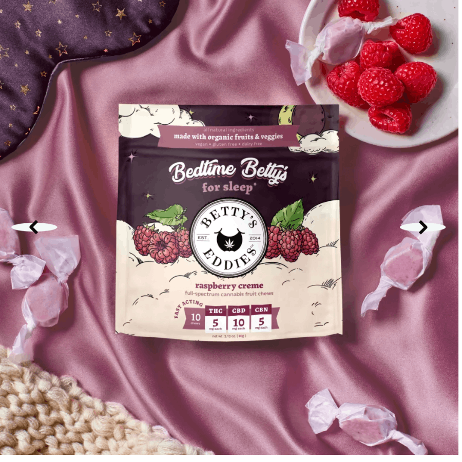 Raspberry Creme Sleep (Betty's Eddies) 50.4mg Edibles Betty's