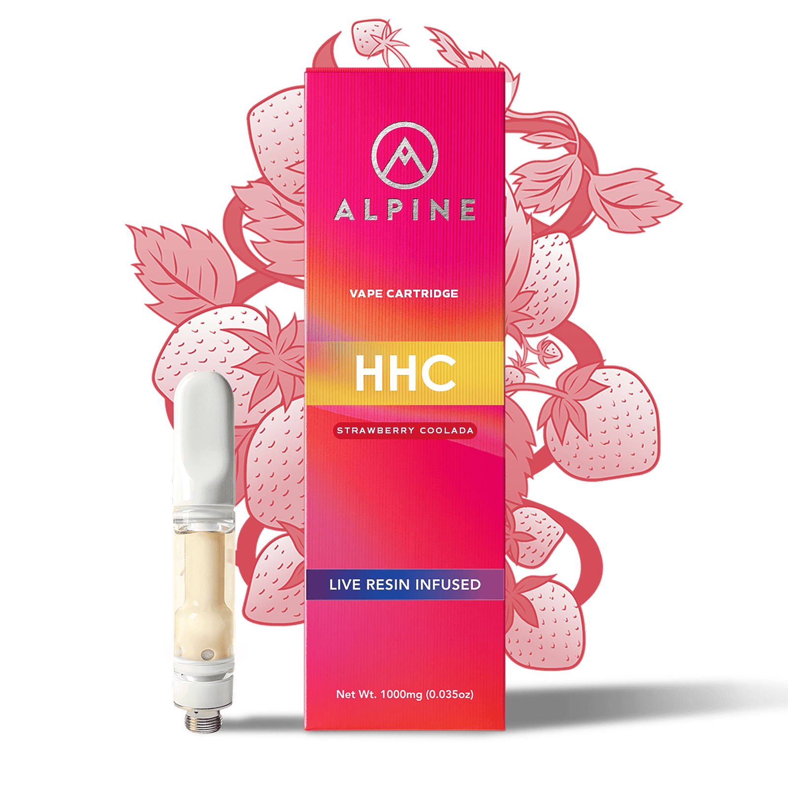 Live Resin Cartridge - Strawberry Coolada - 1g