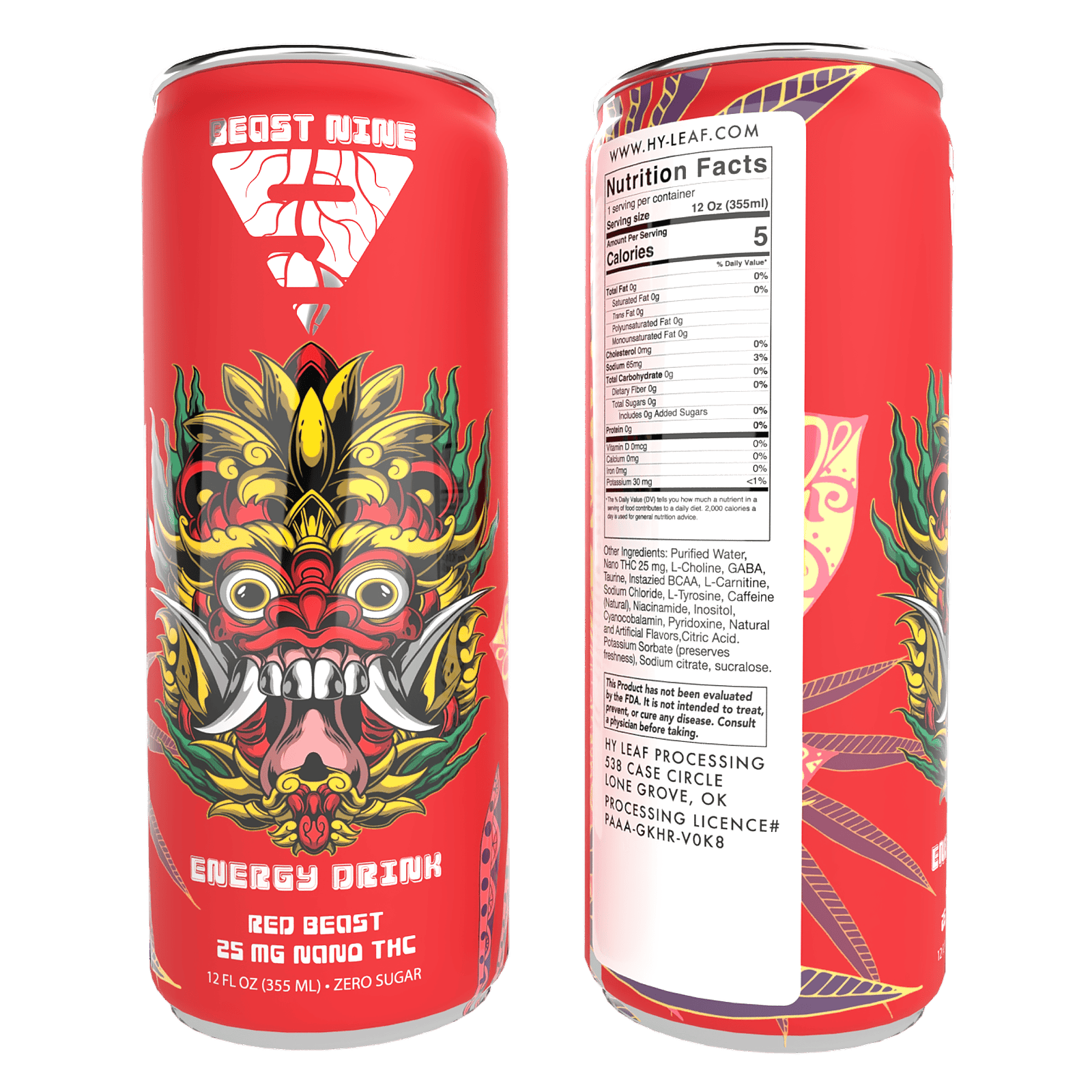 Beast Nine Energy Drink 25 mg