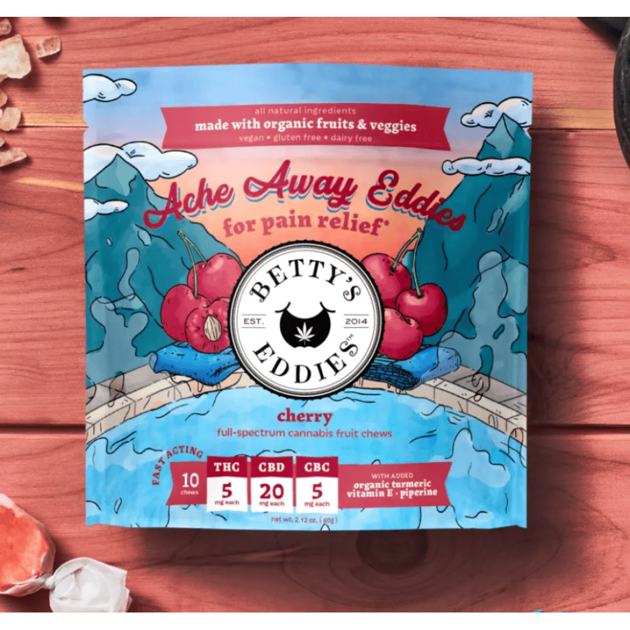 Betty'S Eddiesfruit Chewscherry 50mg Thc 50mg Edibles Betty'S