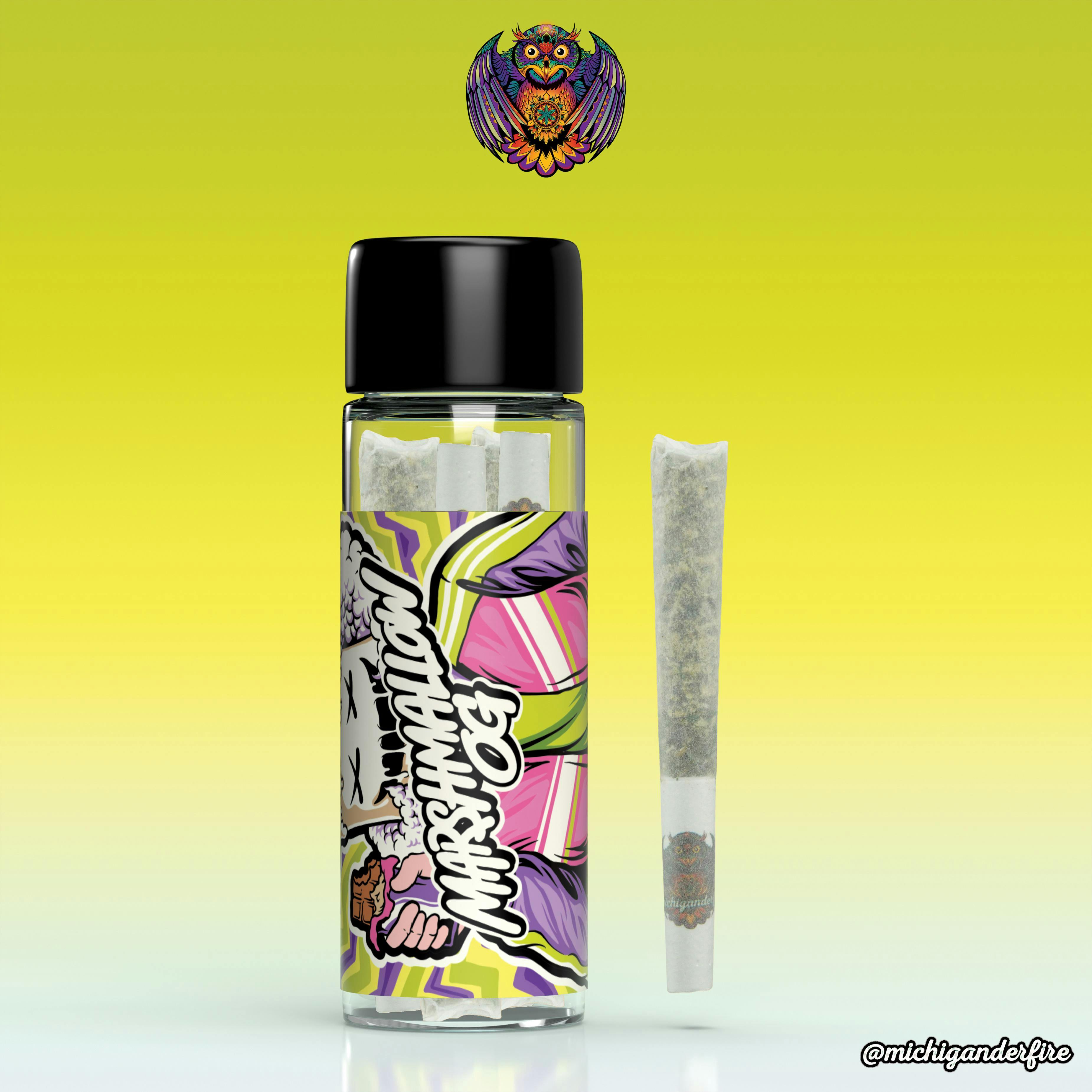 Shop Marshmallow OG 5 Pack 2.5g Pre Rolls by Michigander Fire