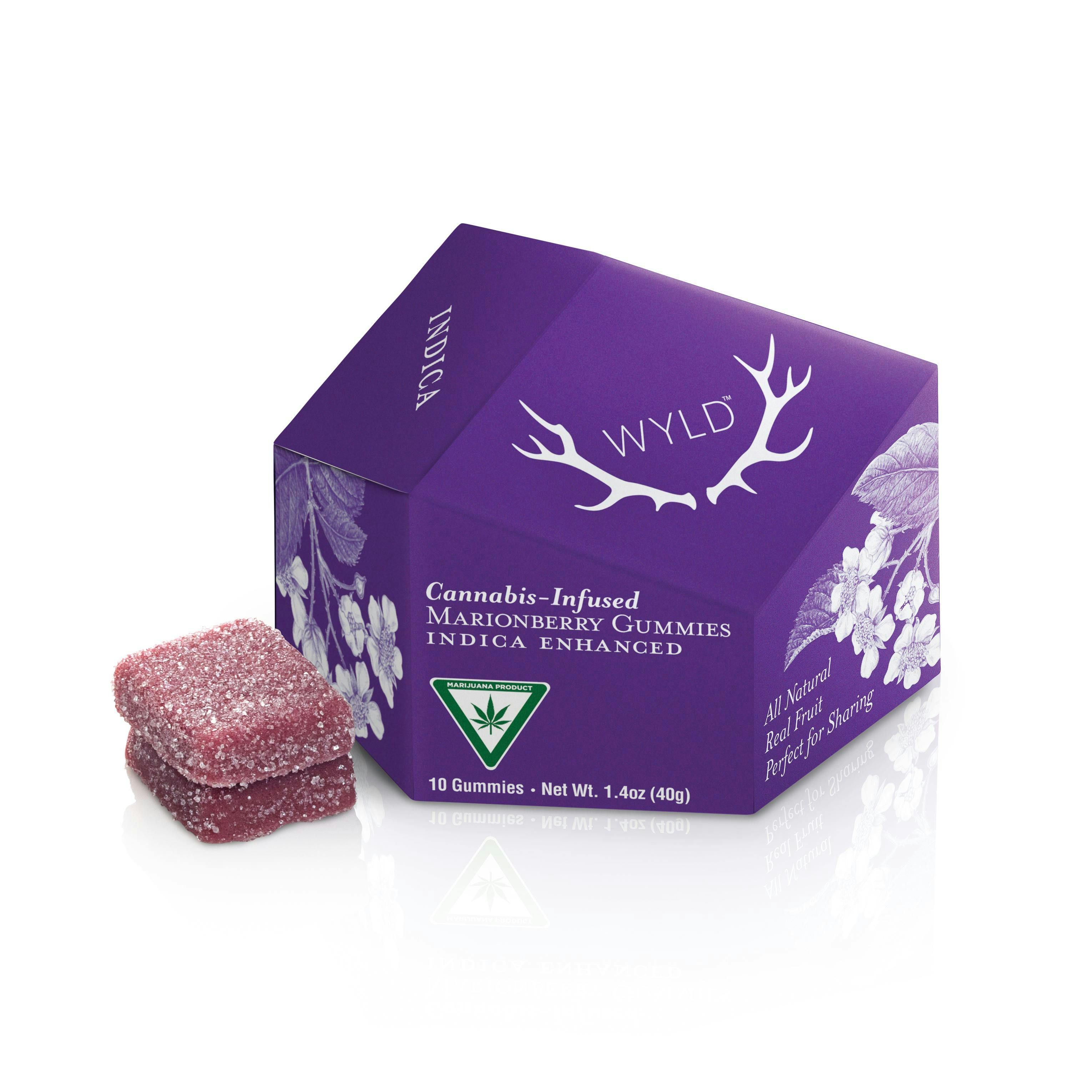 Shop Marionberry Gummies 10 Pack 2.5g Edibles by Wyld Grand