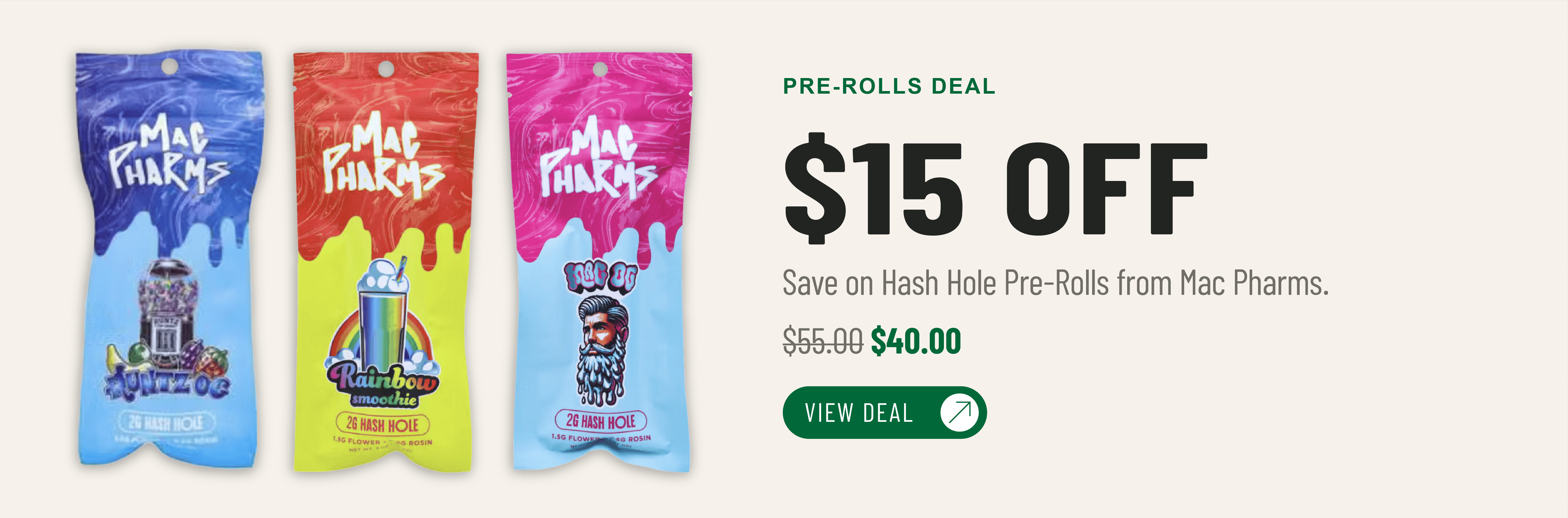 $15 Off Mac Pharms Hash Hole